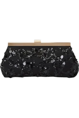 Fabiana Filippi Taske, Dame, Sort, ONE SIZE, Uld, Elegant Paillet Clutch Taske