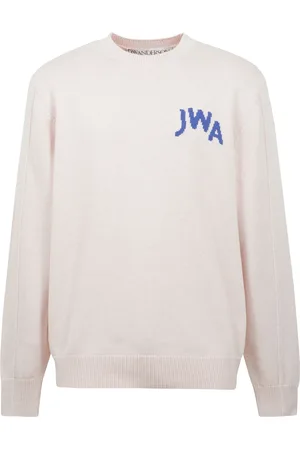 J.W.Anderson Strik, Herre, , L, Bomuld, Bomuldskashmir Rundhalsbluse