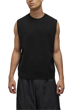 adidas Top, Herre, Sort, M, Uld, 3-Stripes Strik Vest