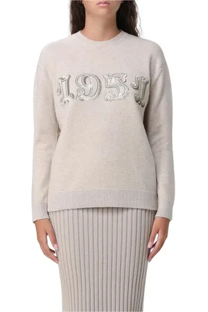 Max Mara Strik, Dame, , L, Cashmere, Kashmir Broderet Sweater
