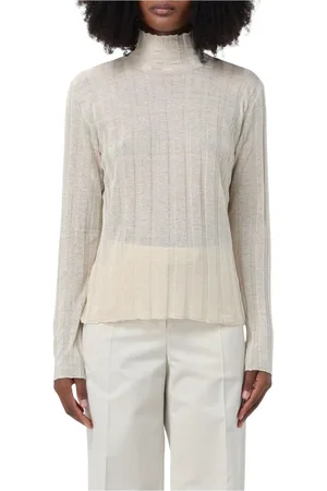 The Row Strik, Dame, , L, Ribstrikket højhalset sweater