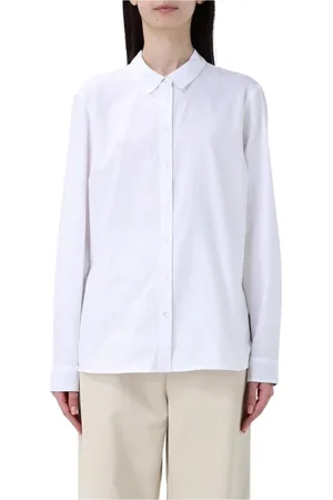 Barbour Bluser & Skjorter, Dame, Hvid, L, Bomuld, Klassisk Hvid Bomuld Afslappet Skjorte