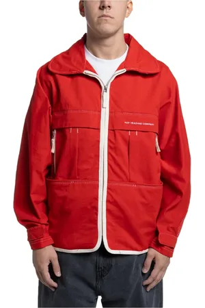 Pop Trading Company Jakke, Herre, Rød, M, Bomuld, City Jacket Goji Berry Funktionel Stil