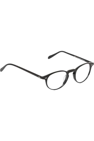 Oliver Peoples Tilbehør, Herre, Sort, 45 MM, Elegant Sorte Runde Briller