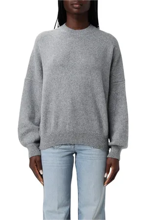 Khaite Strik, Dame, Grå, S, Cashmere, Grå Afslappet Pasform Sweater