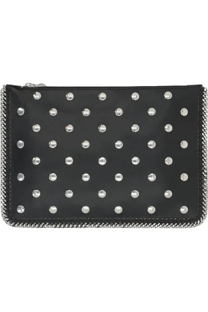 Stella McCartney Taske, Dame, Sort, ONE SIZE, Studded Chain Wallet Clutch