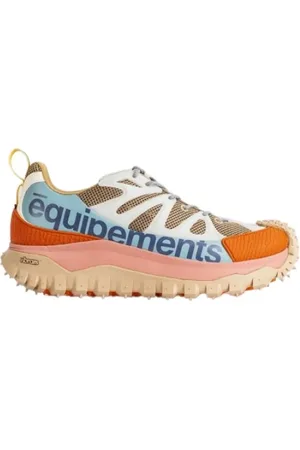 Moncler Sko, Dame, Flerfarvet, 40 EU, Læder, Farverige Trailgrip Amoeba Sneakers