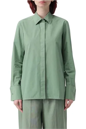 Max Mara Bluser & Skjorter, Dame, Grøn, XS, Bomuld, Elegant og behagelig pink bomuldsskjorte