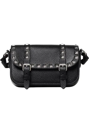 VALENTINO GARAVANI Taske, Herre, Sort, ONE SIZE, Uld, Sort Rockstud Skuldertaske