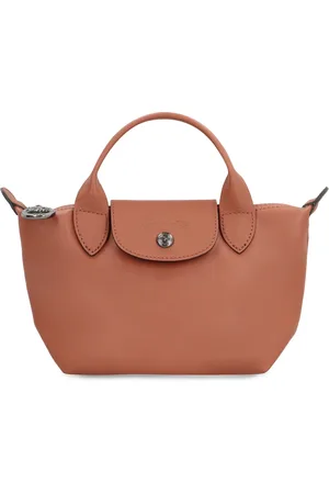 Longchamp Taske, Dame, Brun, ONE SIZE, Læder, Xtra Læderhåndtaske med Klapslukning