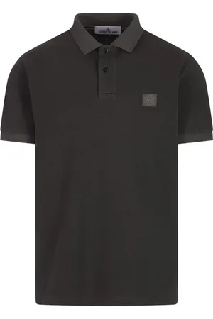 Stone Island Top, Herre, Grøn, M, Grøn Slim Fit Polo Shirt med Compass Logo