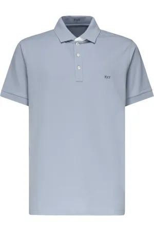 FAY Top, Herre, Blå, XL, Bomuld, Blå T-shirts og Polos med Korte Ærmer