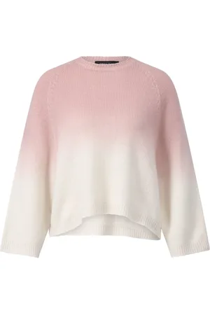 Fabiana Filippi Strik, Dame, Lyserød, L, Cashmere, Silke Cashmere Ombre Striktrøje