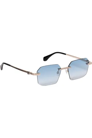 Palm Angels Tilbehør, Herre, Blå, 56 MM, Moderne Blå Ramme Solbriller