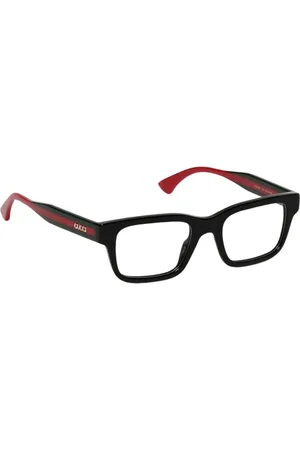 Gucci Tilbehør, Herre, Sort, 50 MM, Uld, Moderne firkantede briller