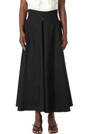 Msgm Nederdel, Dame, Sort, XS, Uld, Stilfuld Nederdel til Trendy Look