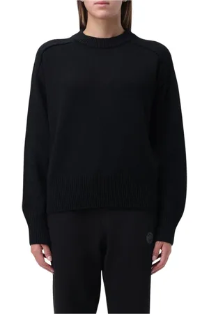 Canada Goose Strik, Dame, Sort, M, Uld, Sort Crew Neck Sweater