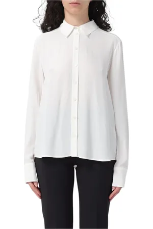 Patrizia Pepe Bluser & Skjorter, Dame, Hvid, L, Elegant Silkebluse Skjorte