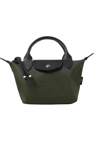 Longchamp Taske, Dame, Grøn, ONE SIZE, Læder, Blå Energi Mini Håndtaske