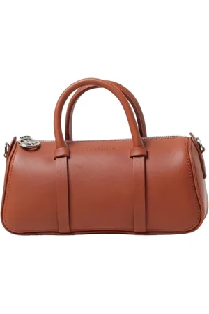 Longchamp Taske, Dame, Brun, ONE SIZE, Læder, Elegant Læder Håndtaske