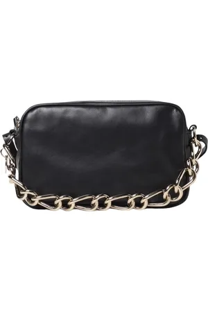 RED Valentino Taske, Dame, Sort, ONE SIZE, Læder, Sort Læder Crossbody Taske