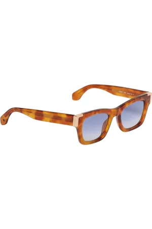 Palm Angels Tilbehør, Herre, Brun, 49 MM, Uld, Blå Acetat Solbriller Rammer