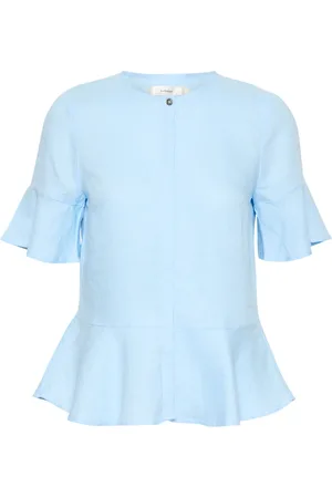 INWEAR Bluser & Skjorter, Dame, Blå, M, Rigittaiw Windsurfer Skjortebluse