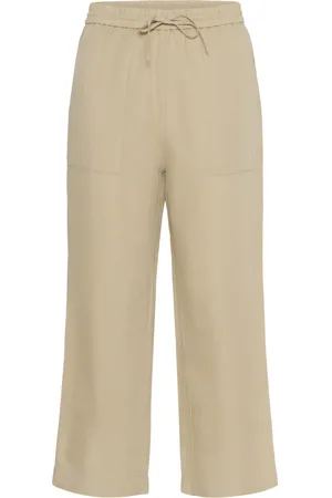Part Two Bukser, Dame, , 3XL, Linned, Hvid Peber Løstsiddende Linnedbukser