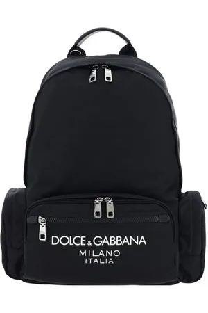 Dolce & Gabbana Taske, Herre, Sort, ONE SIZE, Uld, Luksus Rygsæk med Flere Lommer
