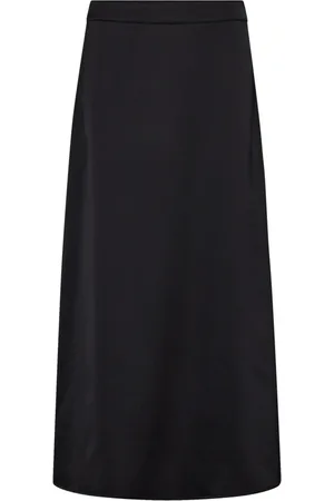 Co`Couture Nederdel, Dame, Sort, M, Elegant Sateen Nederdel i Sort