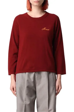 Marni Strik, Dame, Rød, XS, Cashmere, Rød Cashmere Pullover Sweater