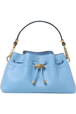 Jimmy Choo Taske, Dame, Blå, ONE SIZE, Læder, Blå Mini Bucket Taske