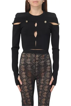 VERSACE Strik, Dame, Sort, XS, Sort Strik Trøje