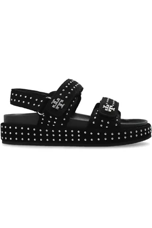 Tory Burch Sko, Dame, Sort, 37 EU, Suede, Suede sandaler Kira