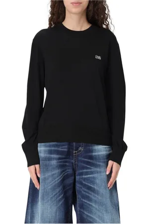 Dsquared2 Strik, Dame, Sort, S, Bomuld, Hvid Bomuld Strik Trøje