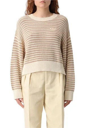 Twin-Set Strik, Dame, , M, Uld, Stribet Strik Pullover Sweater