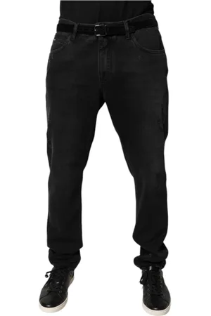 Dolce & Gabbana Jeans, Herre, Sort, XL, Denim, Sort Skinny Denim Jeans