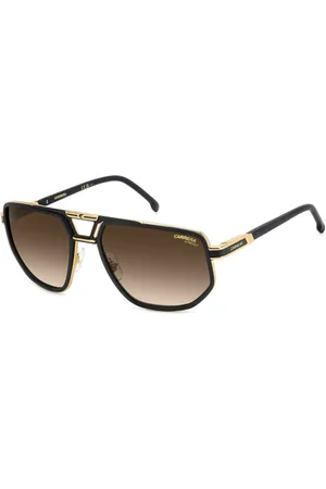 Carrera Tilbehør, Herre, Sort, 61 MM, Uld, Mat Sort Guld Solbriller