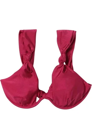Andrea Iyamah Badetøj, Dame, Lyserød, M, Uld, Fuchsia Knotted Underwire Bikini Swimsuit
