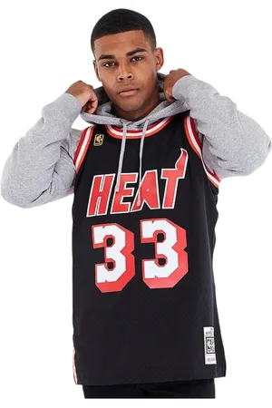Mitchell & Ness Sweathshirts & Hoodies, Herre, Sort, M, Miami Heat Alonzo Mourning Swingman Jersey