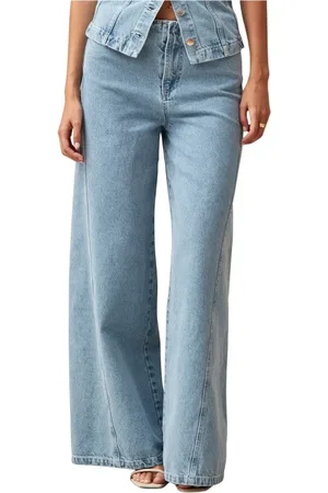 ALOHAS Jeans, Dame, Blå, L, Denim, Magda Blå Denim Bukser