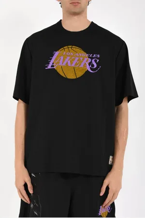 Purple Brand Top, Herre, Sort, S, Læder, LA Lakers Mesh T-shirt