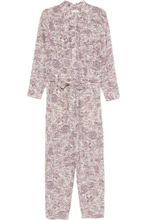 Isabel Marant Jumpsuits & Playsuits, Dame, Lilla, M, Uld, Elegant Beige Bukser