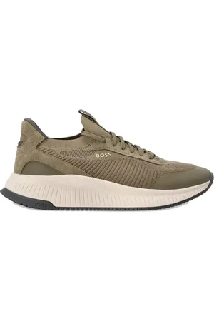 HUGO BOSS Sko, Herre, Grøn, 44 EU, Polyester, Grønne Sneakers til Mænd
