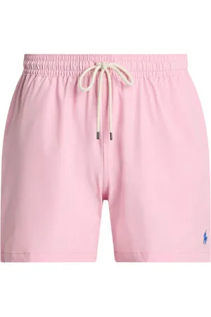 Ralph Lauren Badetøj, Herre, Lyserød, M, Polyester, 5.75-Inch Traveler Classic Swim Trunk