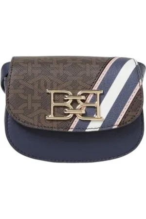 Bally Taske, Dame, Blå, ONE SIZE, Bomuld, Blå Monogram Crossbody Taske