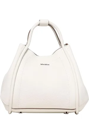 Max Mara Taske, Dame, Hvid, ONE SIZE, Uld, Hvid Læder Mini Skuldertaske
