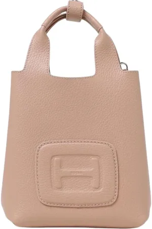 Hogan Taske, Dame, Lyserød, ONE SIZE, Uld, Stilfuld læderclutch