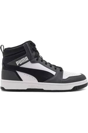 PUMA Sko, Herre, Flerfarvet, 44 1/2 EU, Rebound V6 Hvid-Sort Sneakers