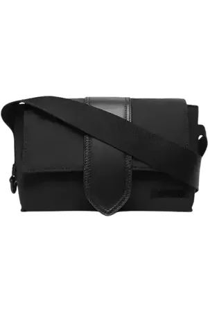 Jacquemus Taske, Dame, Sort, ONE SIZE, Bomuld, Sort Messenger Bambin Taske